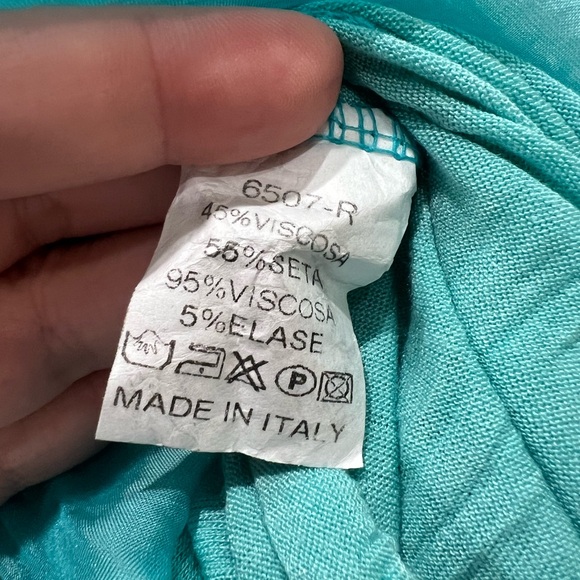 Mahina Maxi Dress One Size lined breezy teal blue - Picture 4 of 4